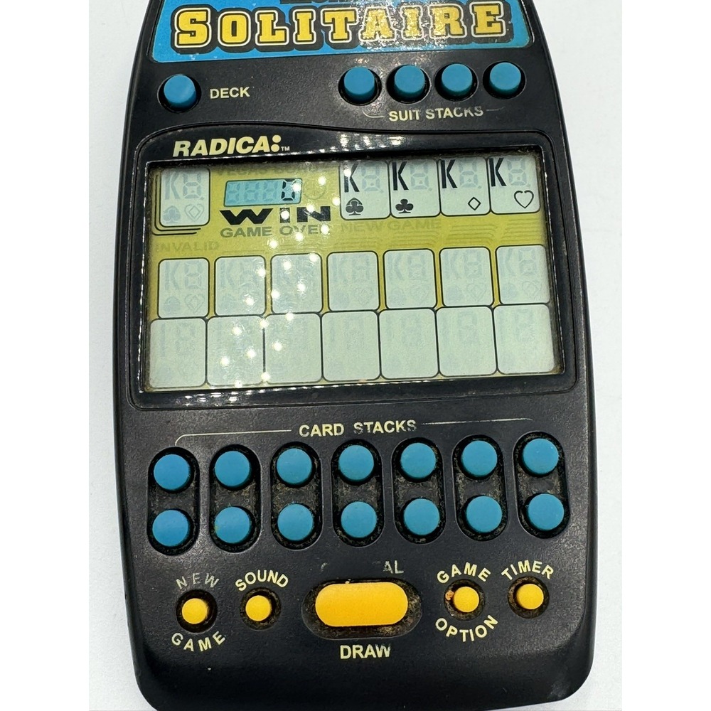 Radica Handheld Klondike Solitaire Game Model 2320 Tested A49 Card Timed Vegas